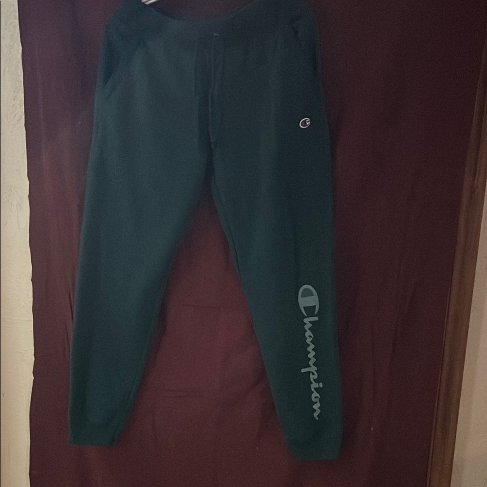 Champion Black Sweatpants with Tapered Fit